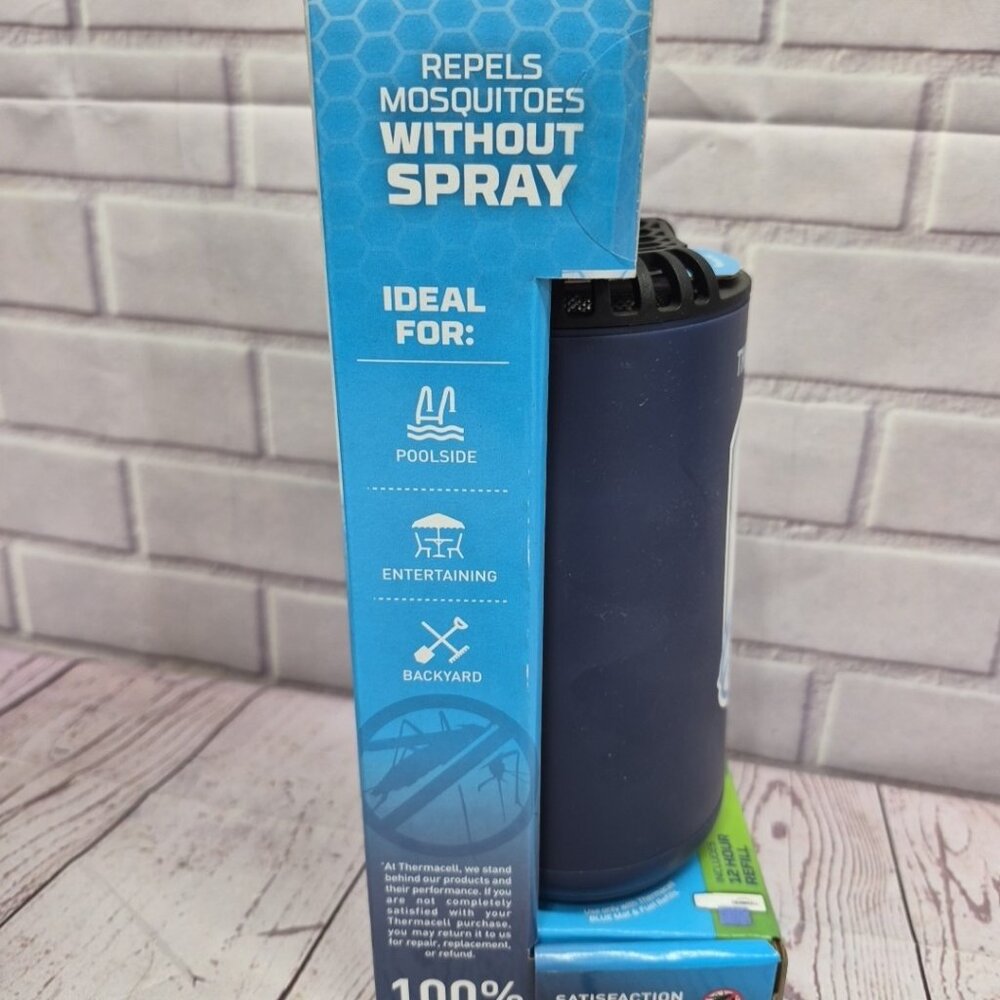 Thermacell Mosquito REPELLENT Patio Shield 15 ft ZONE NO SPRAY Refillable Blue - Picture 4 of 6